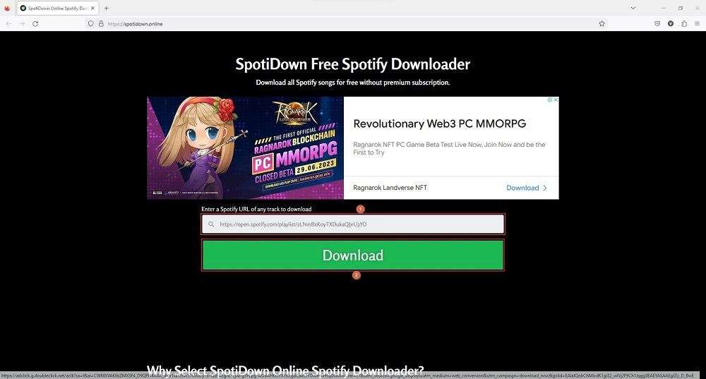 Download Spotify playlist to MP3 online