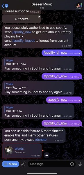 在 Telegram 上將 Spotify 播放清單提取為 MP3