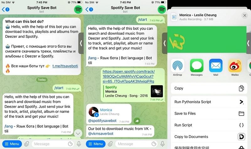 Download Music from Spotify without Premium Free Using Telegram