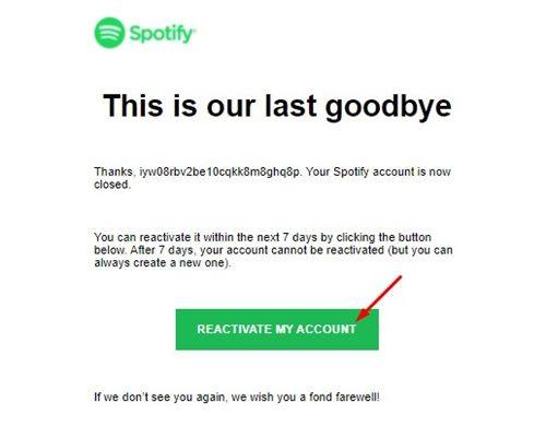 Reactivate Spotify Account