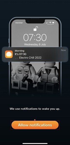 Allow notifications on Morning Alarm for Spotify