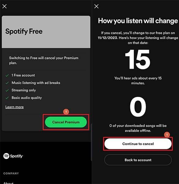 Cancel Spotify Premium On Android Devices