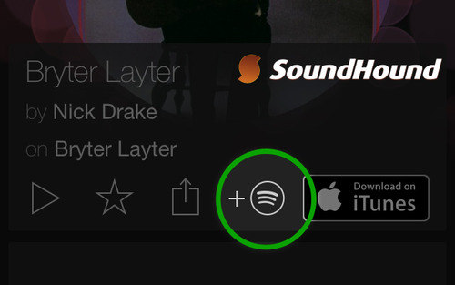 connect Spotify account to SoundHound